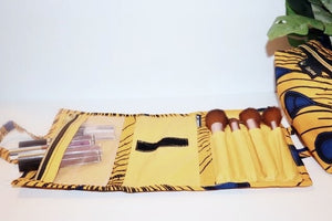 Yellow and Blue Makeup bag