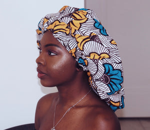 African Print Bonnet - AMA