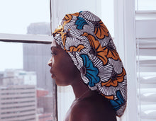 Load image into Gallery viewer, African Print Bonnet - AMA
