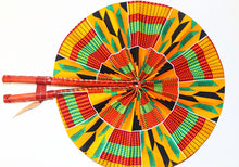 Load image into Gallery viewer, Ohema Kente Print Fans
