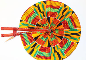 Ohema Kente Print Fans