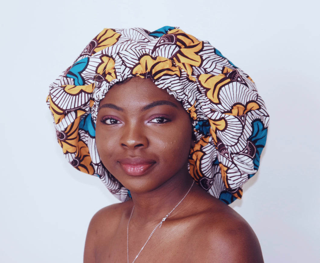 African Print Bonnet - AMA