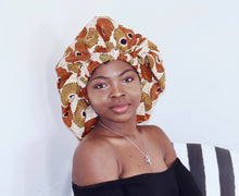 Load image into Gallery viewer, African Print Bonnet - AFIA
