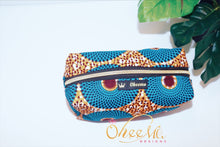 Load image into Gallery viewer, Blue and Orange Makeup bag
