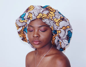 African Print Bonnet - AMA